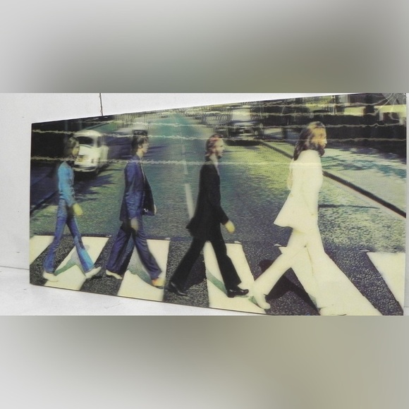 “The Beatles”- ROCK BAND 1960-Abbey Road 3D Lenticular Poster 18-1/2"x 11" - Picture 4 of 6